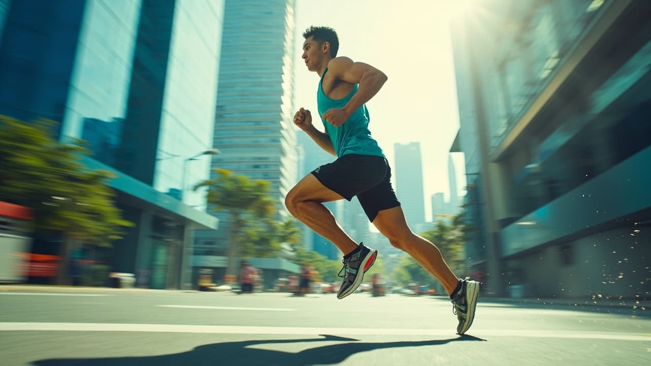 361°飞燃5.0跑鞋 - 专业竞速跑鞋，泡沫青蓝配色